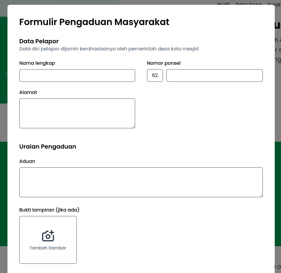 tentukan surat online