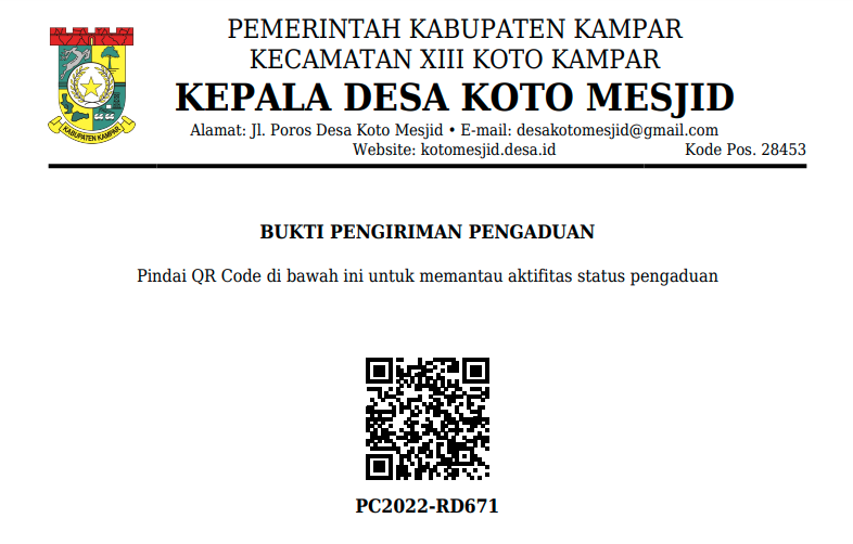 tentukan surat online